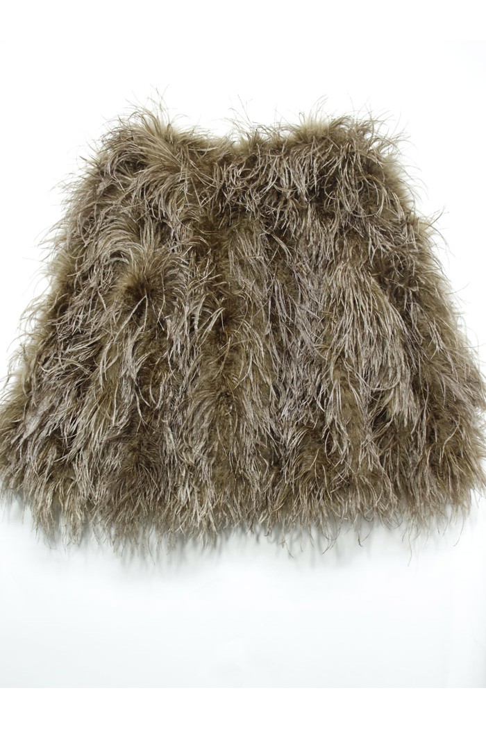 CHAQUETA PLUMAS LARGA DE AVESTRUZ PC-YLM1020-28