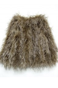 CHAQUETA PLUMAS LARGA DE AVESTRUZ PC-YLM1020-28