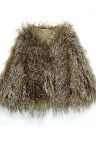 CHAQUETA PLUMAS LARGA DE AVESTRUZ PC-YLM1020-28