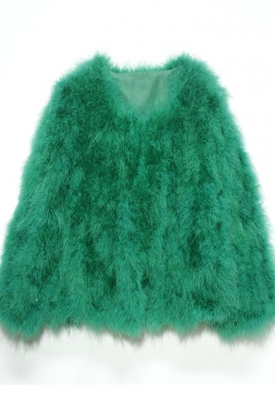 CHAQUETA PLUMAS DE AVESTRUZ PC-YLM5749-22