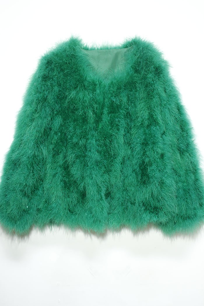 CHAQUETA PLUMAS DE AVESTRUZ PC-YLM5749-22