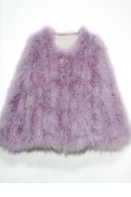 CHAQUETA PLUMAS DE AVESTRUZ PC-YLM5749-125