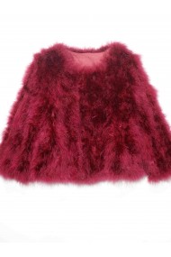 CHAQUETA PLUMAS DE AVESTRUZ PC-YLM5749-04