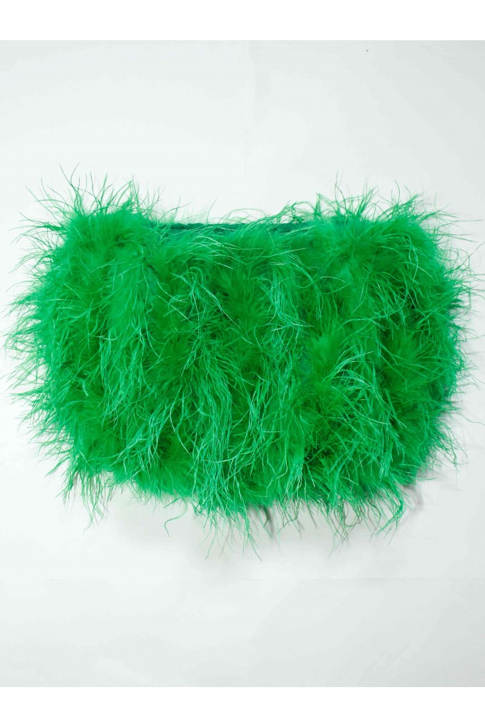 TOP PLUMAS LARGAS DE AVESTRUZ PC-YLM5697-62