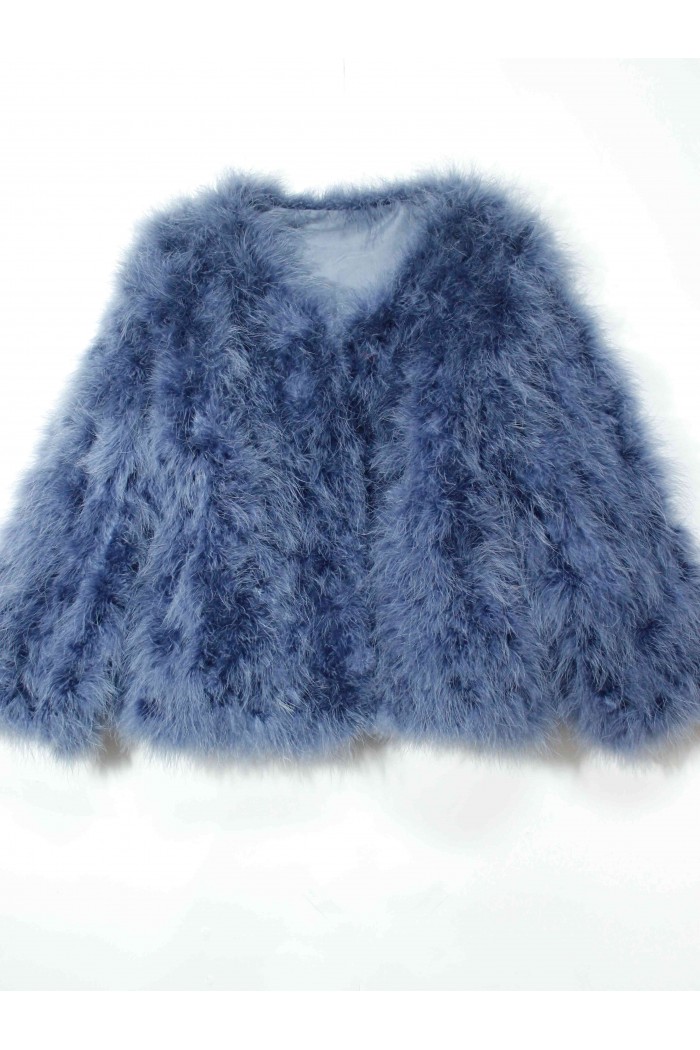 CHAQUETA PLUMAS DE AVESTRUZ PC-YLM5749-05