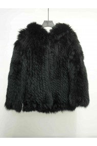 CHAQUETA PELO DE ZORRO CON CAPUCHA