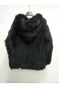 CHAQUETA PELO DE ZORRO CON CAPUCHA