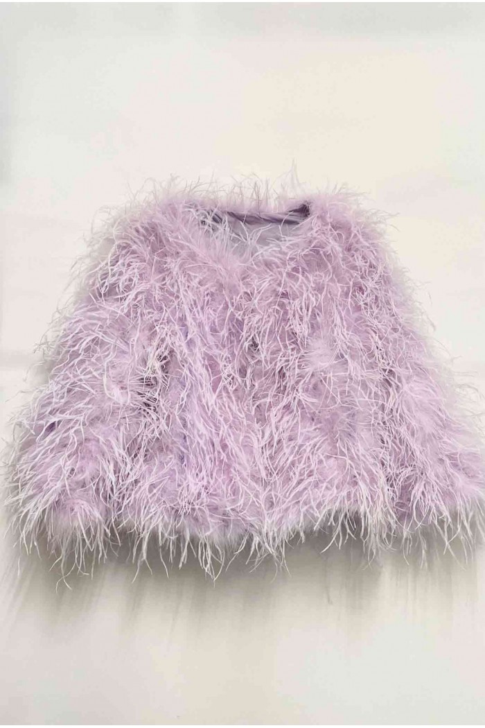 CHAQUETA PLUMAS LARGA DE AVESTRUZ PC-YLM1020-18