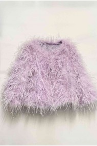 CHAQUETA PLUMAS LARGA DE AVESTRUZ PC-YLM1020-18