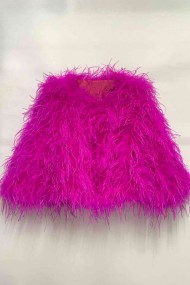 CHAQUETA PLUMAS LARGA DE AVESTRUZ PC-YLM1020-35