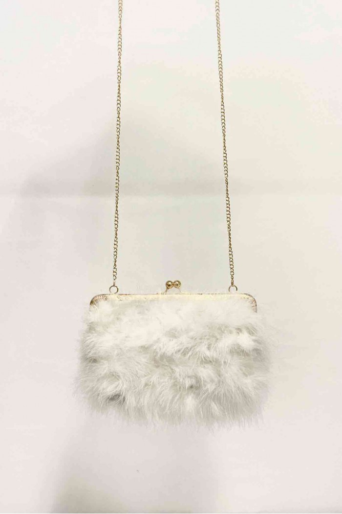 BOLSO PLUMAS DE AVESTRUZ PC-YLM2114-71