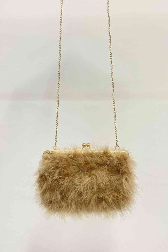 BOLSO PLUMAS DE AVESTRUZ PC-YLM2114-39