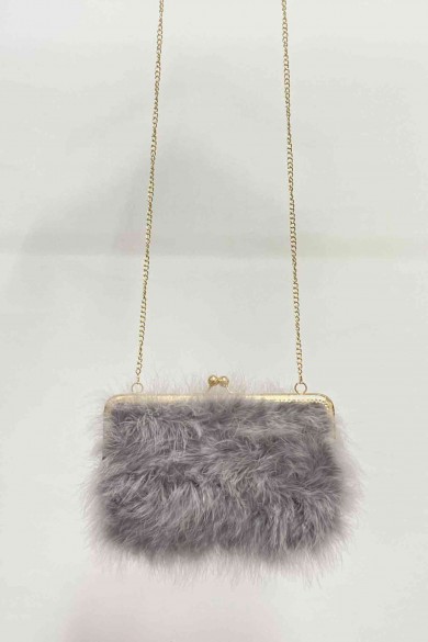 BOLSO PLUMAS DE AVESTRUZ PC-YLM2114