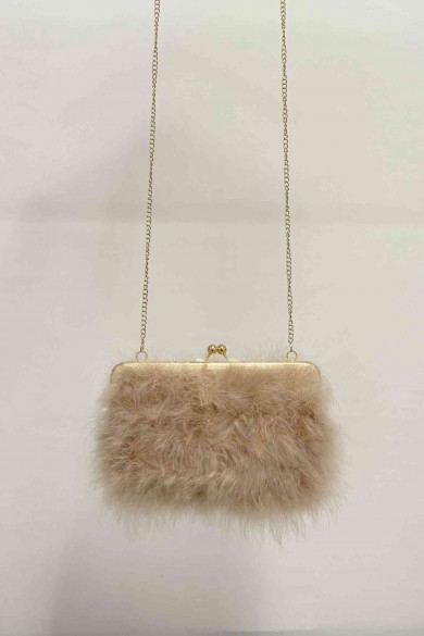 BOLSO PLUMAS DE AVESTRUZ PC-YLM2114-06