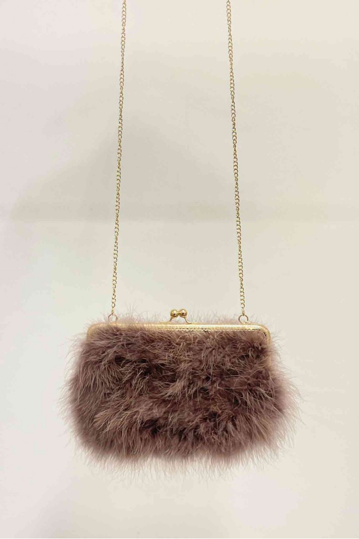 BOLSO PLUMAS DE AVESTRUZ PC-YLM2114-13