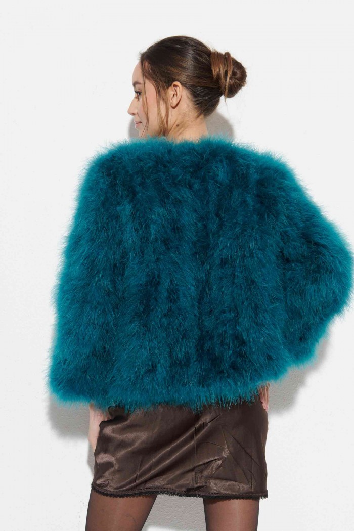 CHAQUETA PLUMAS DE AVESTRUZ PC-YLM5749-02