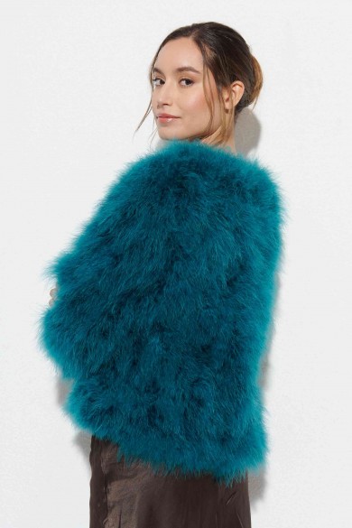 CHAQUETA PLUMAS DE AVESTRUZ PC-YLM5749-02