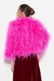 CHAQUETA PLUMAS LARGA DE AVESTRUZ PC-YLM1020-35