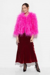CHAQUETA PLUMAS LARGA DE AVESTRUZ PC-YLM1020-35