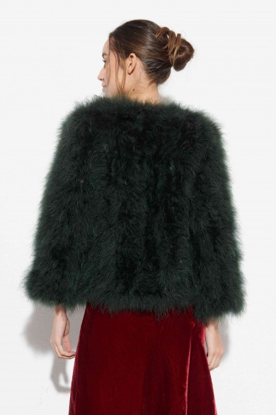 CHAQUETA PLUMAS DE AVESTRUZ PC-YLM5749-01