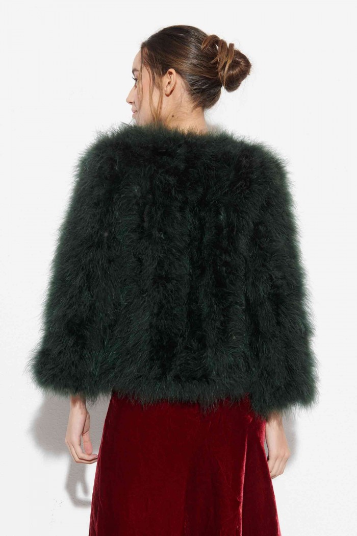 CHAQUETA PLUMAS DE AVESTRUZ PC-YLM5749-01