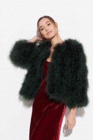 CHAQUETA PLUMAS DE AVESTRUZ PC-YLM5749-01