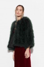 CHAQUETA PLUMAS DE AVESTRUZ PC-YLM5749-01