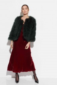 CHAQUETA PLUMAS DE AVESTRUZ PC-YLM5749-01