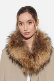 CUELLO CON PINZA PELO NATURAL DE MARMOTA PC-LLL5533