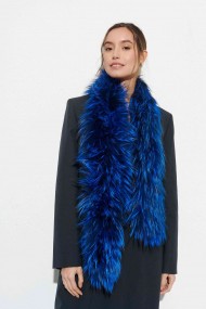 Bufanda Larga con Trenza de Pelo de Zorro PC-LZH5823-60