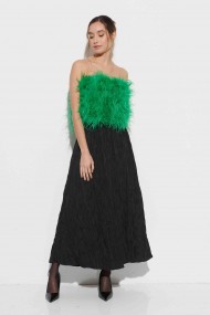 TOP PLUMAS LARGAS DE AVESTRUZ PC-YLM5697-62