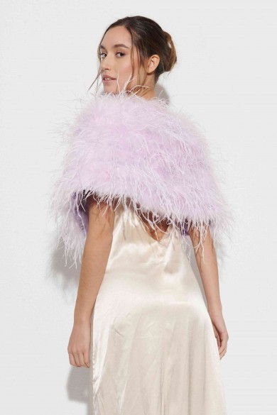 Estola plumas larga Avestruz PC-YLM5625-18 lila