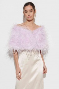 Estola plumas larga Avestruz PC-YLM5625-18 lila