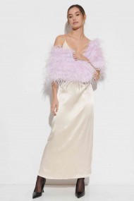 Estola plumas larga Avestruz PC-YLM5625-18 lila