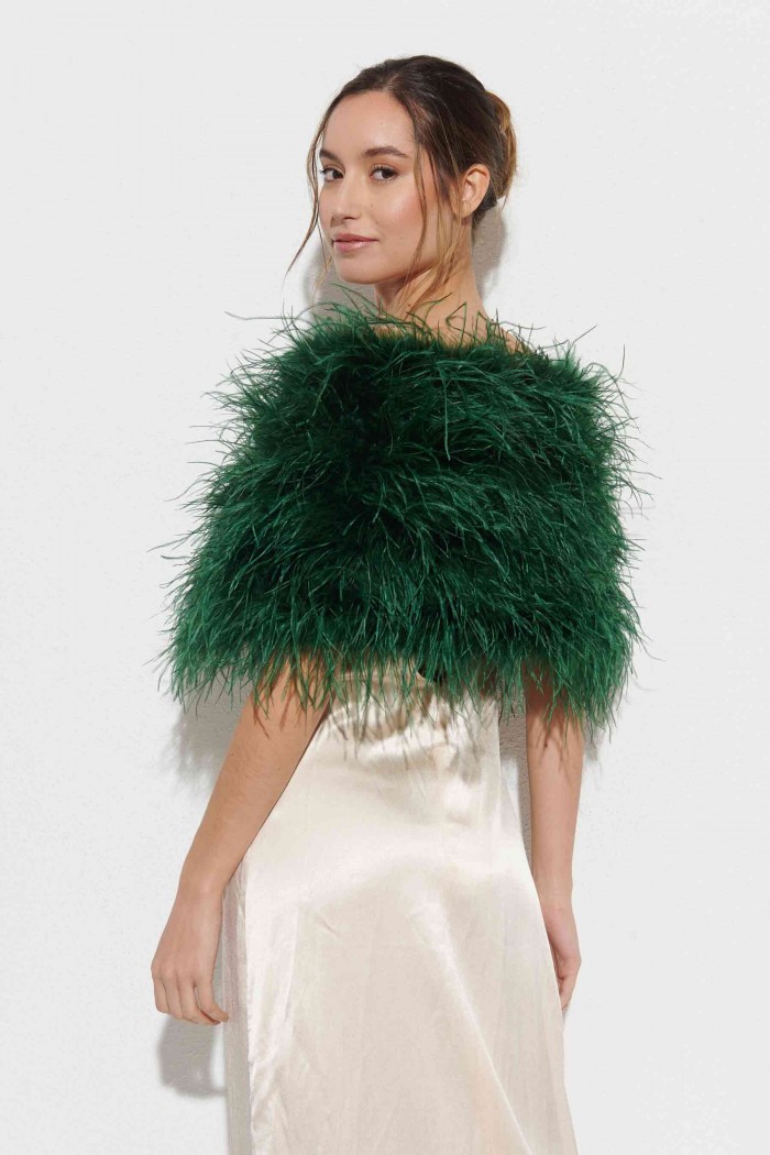 Estola plumas larga Avestruz PC-YLM5625-66