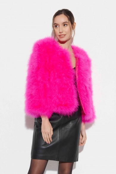 CHAQUETA PLUMAS DE AVESTRUZ PC-YLM5749-35