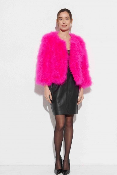 CHAQUETA PLUMAS DE AVESTRUZ PC-YLM5749-35