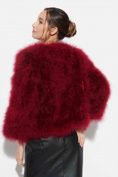 CHAQUETA PLUMAS DE AVESTRUZ PC-YLM5749-04