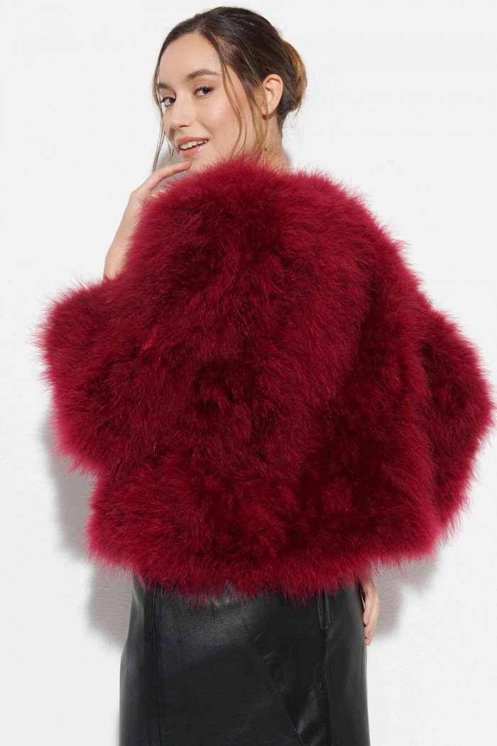 CHAQUETA PLUMAS DE AVESTRUZ PC-YLM5749-04