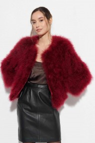 CHAQUETA PLUMAS DE AVESTRUZ PC-YLM5749-04