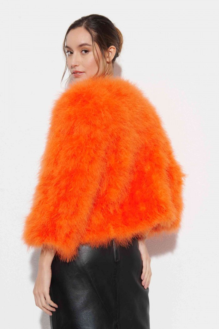 CHAQUETA PLUMAS DE AVESTRUZ PC-YLM5749-36