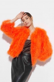 CHAQUETA PLUMAS DE AVESTRUZ PC-YLM5749-36