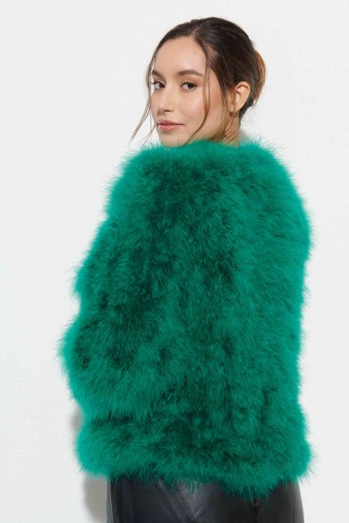 CHAQUETA PLUMAS DE AVESTRUZ PC-YLM5749-22