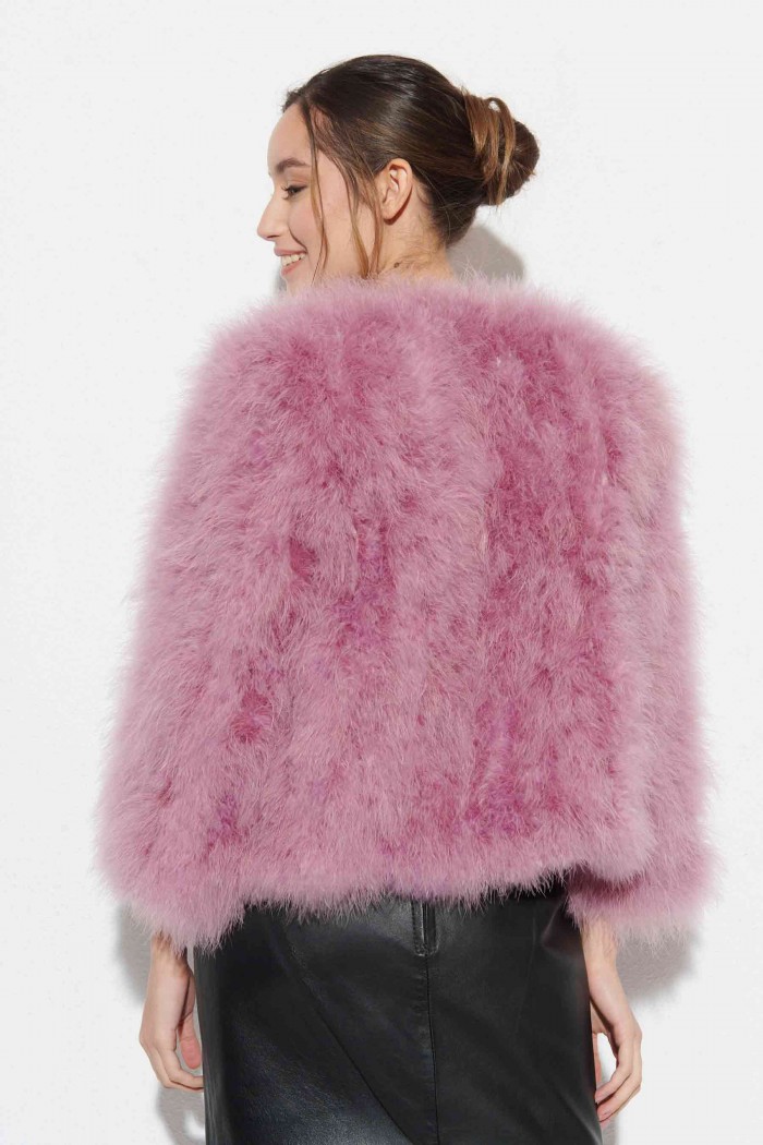 CHAQUETA PLUMAS DE AVESTRUZ PC-YLM5749-125