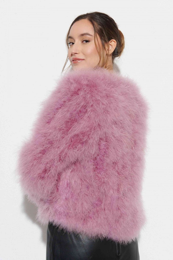 CHAQUETA PLUMAS DE AVESTRUZ PC-YLM5749-125