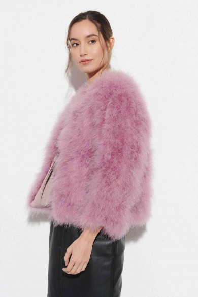 CHAQUETA PLUMAS DE AVESTRUZ PC-YLM5749-125