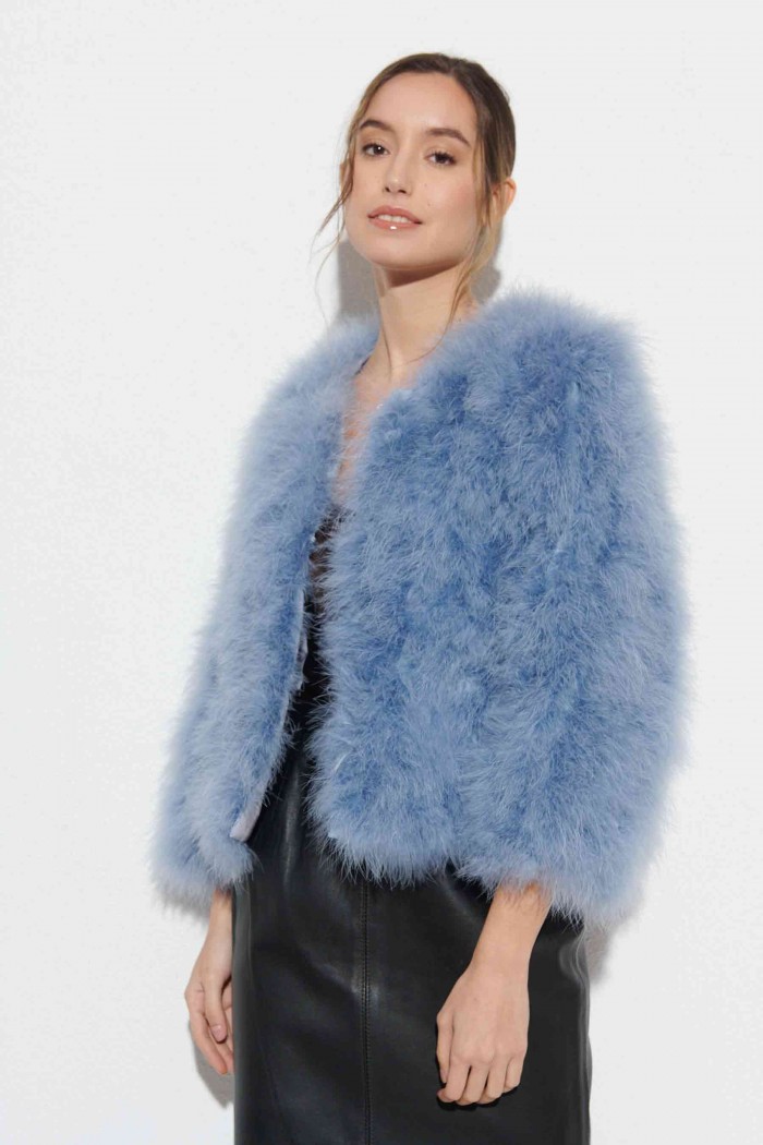 CHAQUETA PLUMAS DE AVESTRUZ PC-YLM5749-59