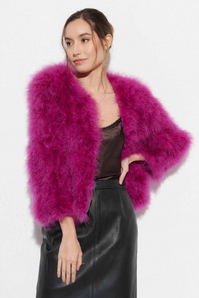 CHAQUETA PLUMAS DE AVESTRUZ PC-YLM5749-47