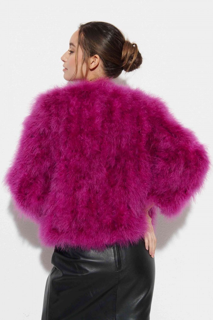 CHAQUETA PLUMAS DE AVESTRUZ PC-YLM5749-47
