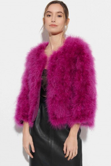 CHAQUETA PLUMAS DE AVESTRUZ PC-YLM5749-47